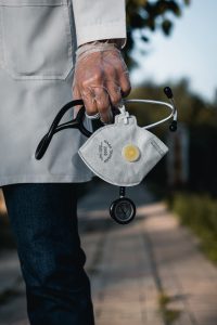 Physician with mask